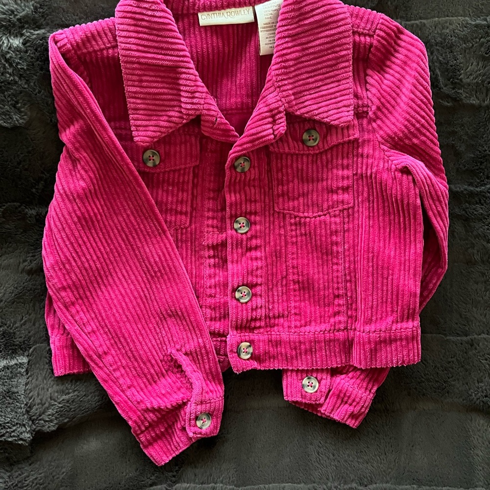 Vibrant Pink Corduroy Jacket